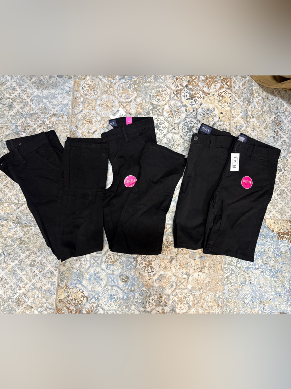 The Children's Place Black Uniform Bottoms